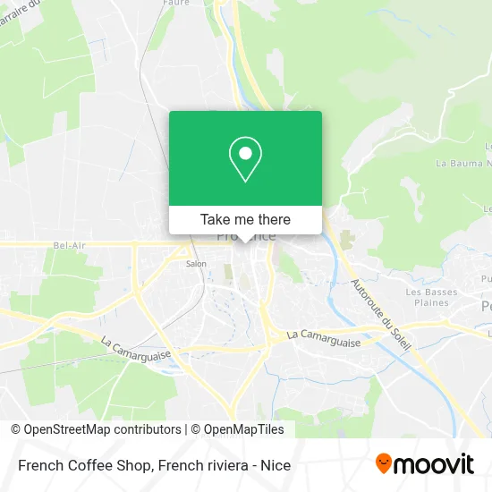 French Coffee Shop map