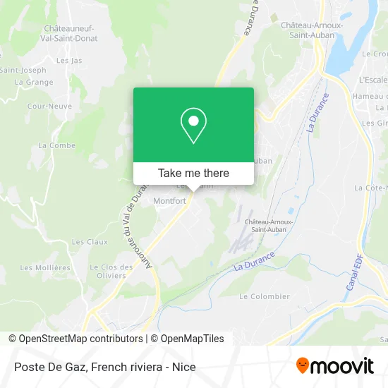 Poste De Gaz map