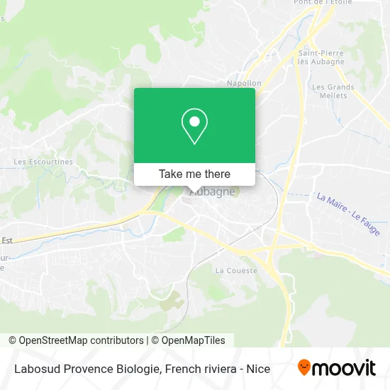 Labosud Provence Biologie map