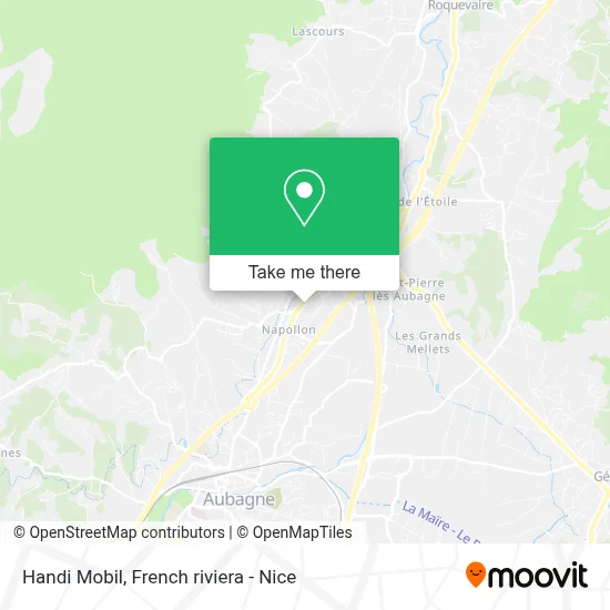 Handi Mobil map