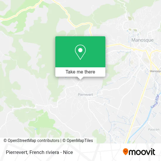 Pierrevert map