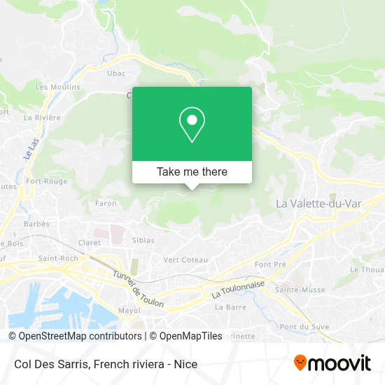 Col Des Sarris map