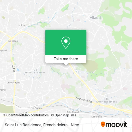 Résidence Saint-Luc map