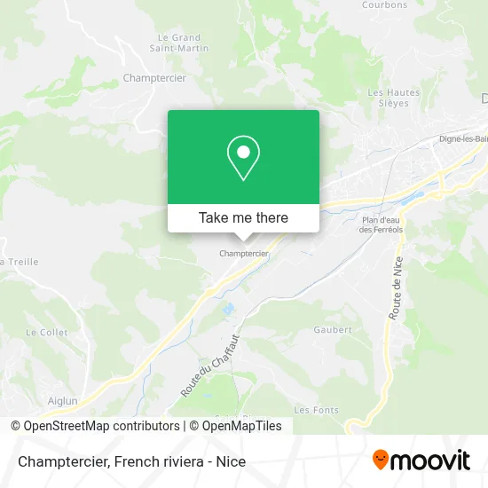 Champtercier map