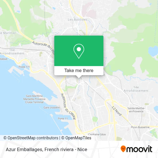Azur Emballages map