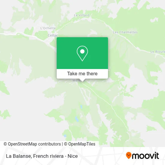 La Balanse map