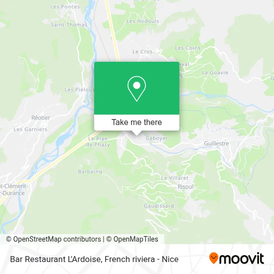 Bar Restaurant L'Ardoise map