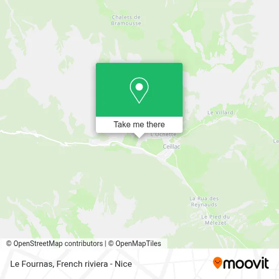 Le Fournas map