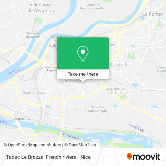 Tabac Le Brazza map