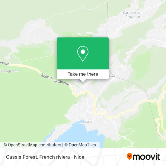 Cassis Forest map
