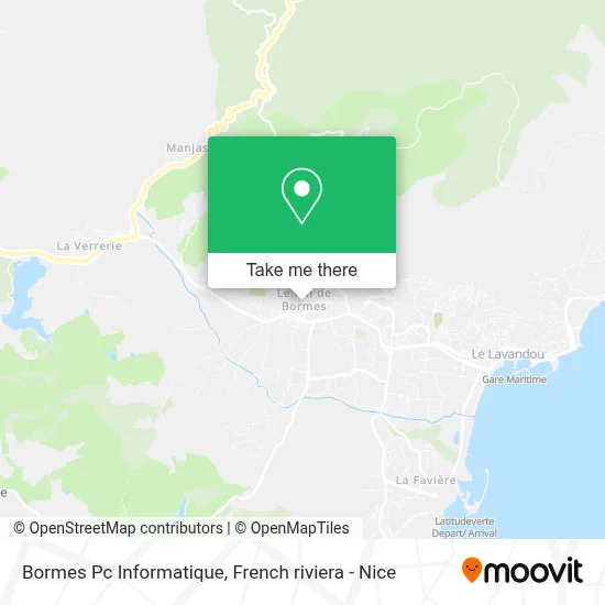 Bormes Pc Informatique map