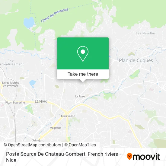 Poste Source De Chateau-Gombert map