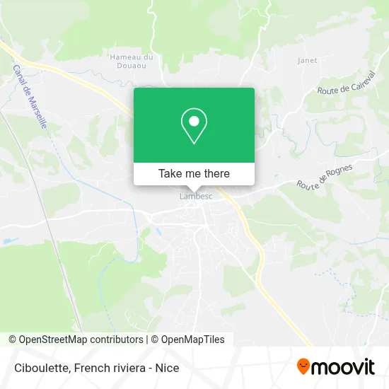 Ciboulette map