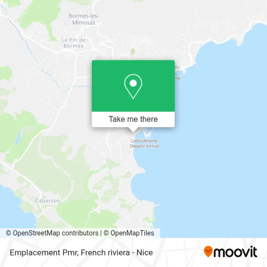 Emplacement Pmr map