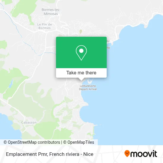 Emplacement Pmr map