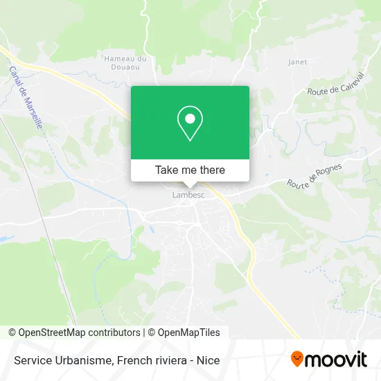 Service Urbanisme map
