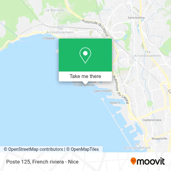 Poste 125 map