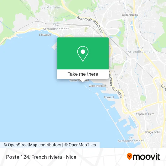 Poste 124 map