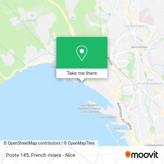 Poste 145 map