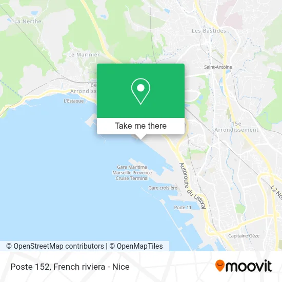 Poste 152 map