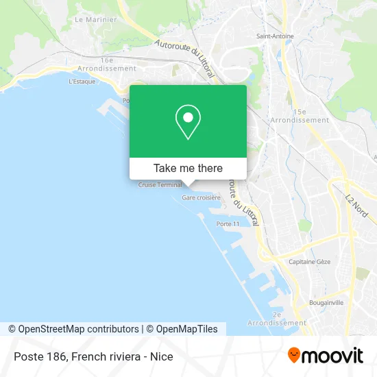 Poste 186 map