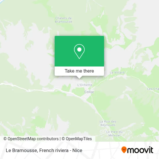 Le Bramousse map