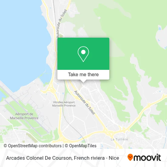 Arcades Colonel De Courson map