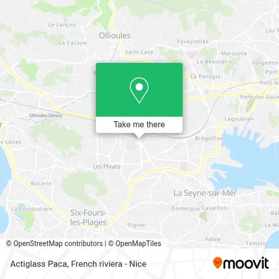 Actiglass Paca map