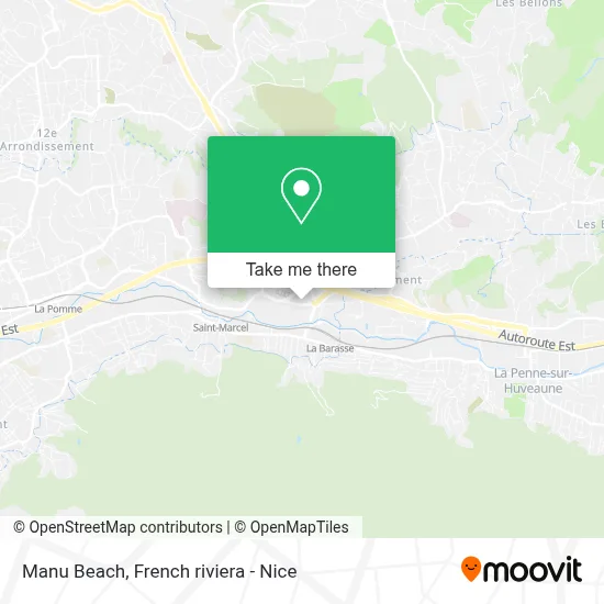 Manu Beach map