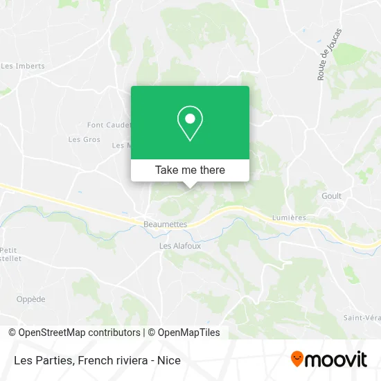 Les Parties map