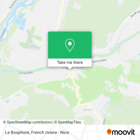 Le Bosphore map