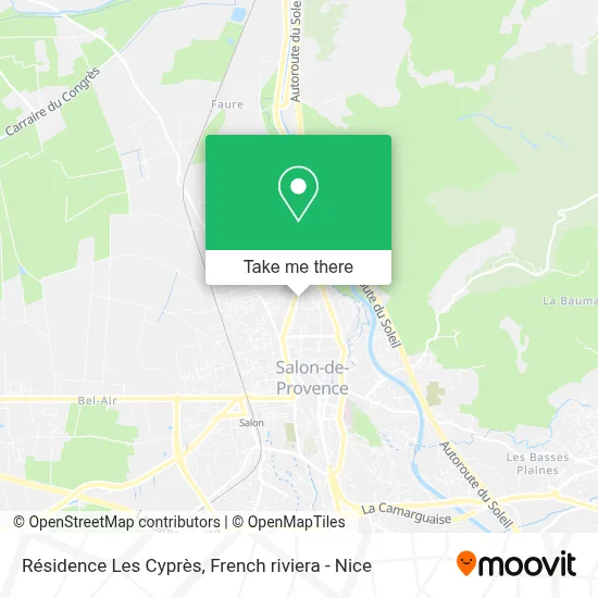 Résidence Les Cyprès map