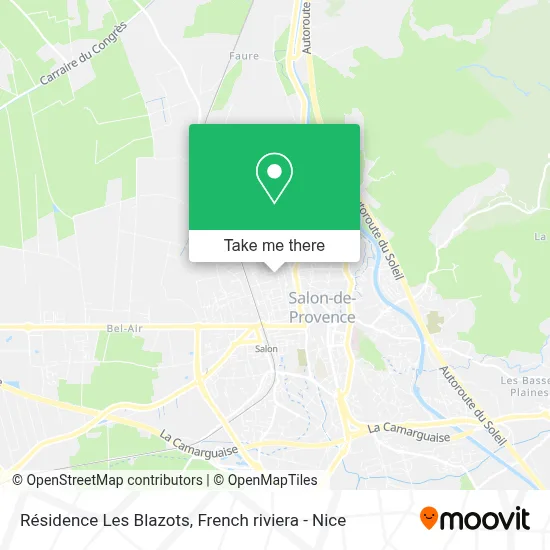 Résidence Les Blazots map