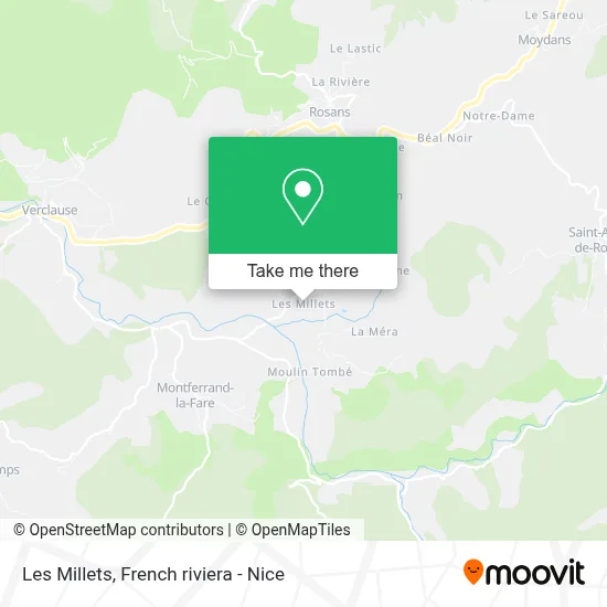 Les Millets map