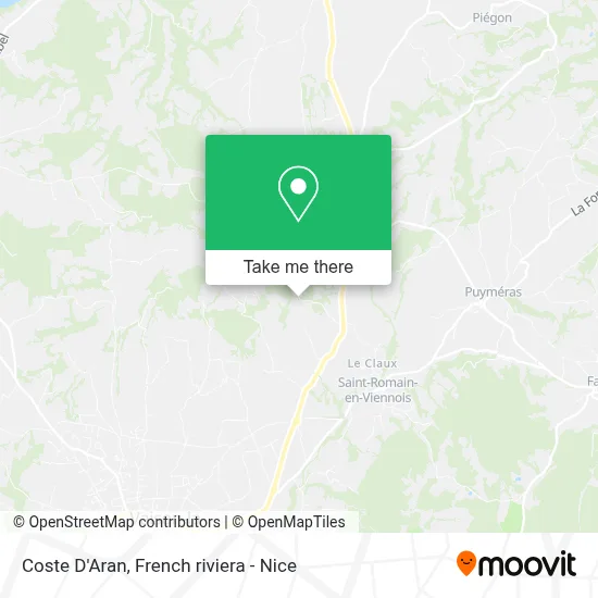 Coste D'Aran map