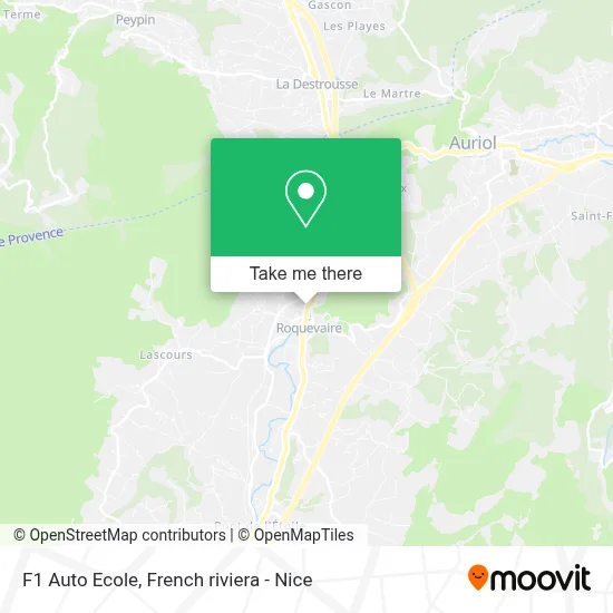 F1 Auto Ecole map