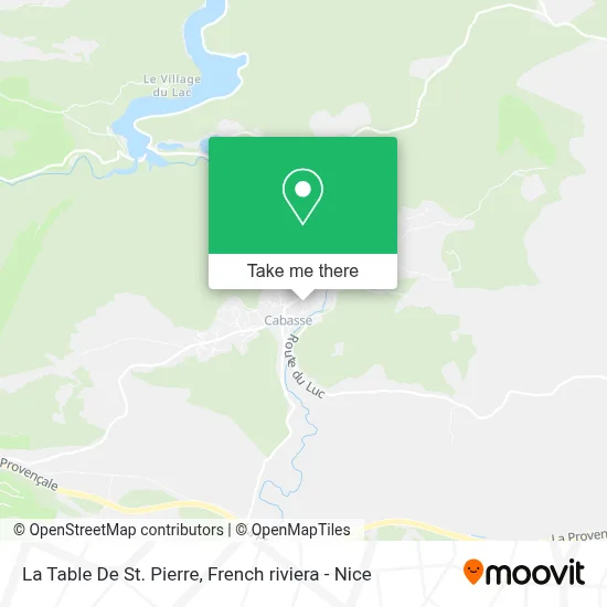 La Table De St. Pierre map