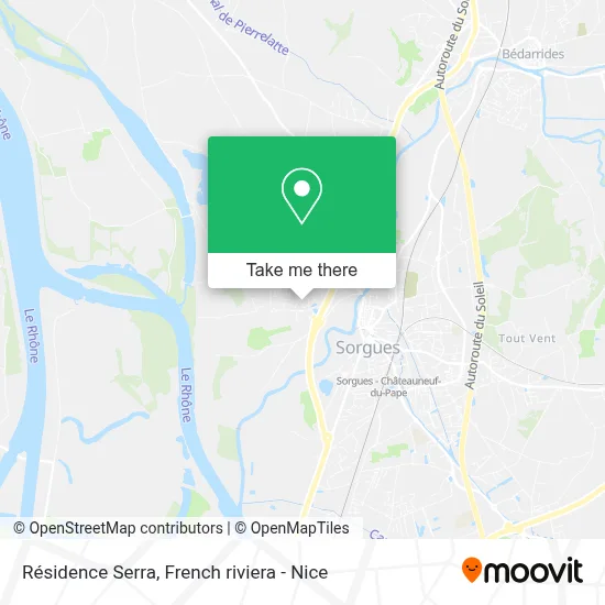 Résidence Serra map