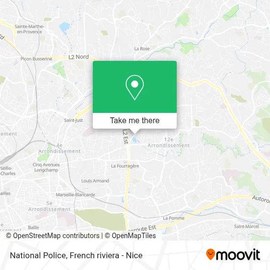 Police Nationale map
