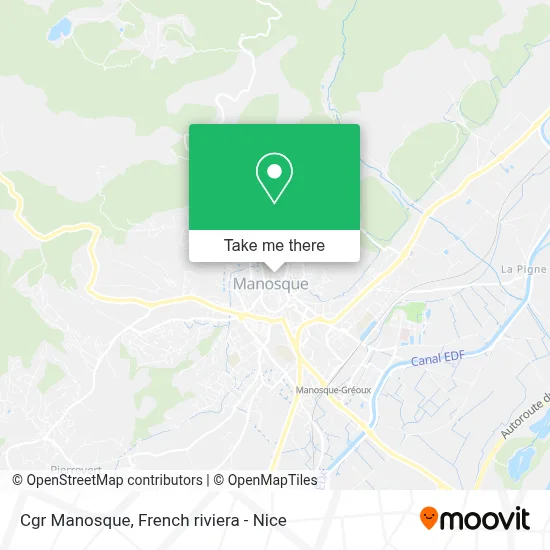 Cgr Manosque map