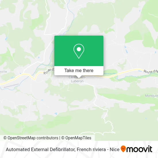 Automated External Defibrillator map