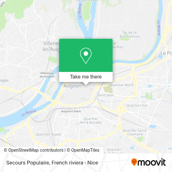 Secours Populaire map