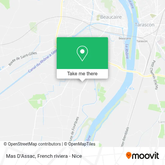 Mas D'Assac map