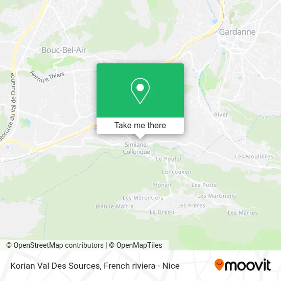 Korian Val Des Sources map