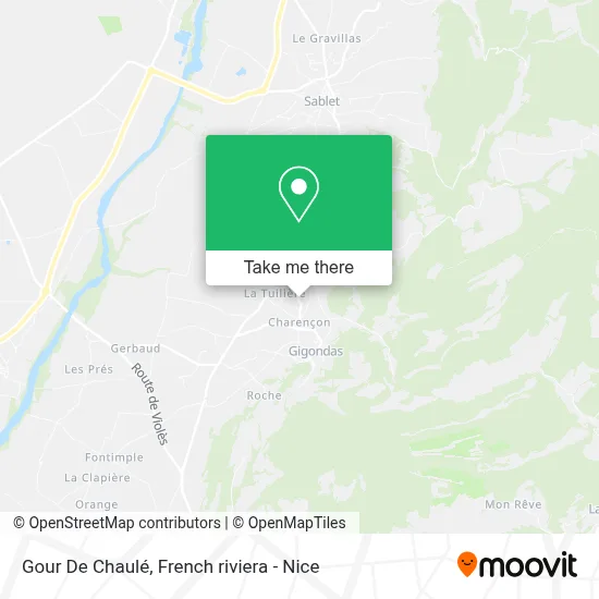 Gour De Chaulé map