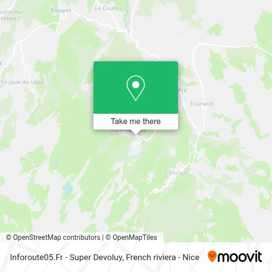Inforoute05.Fr - Super Devoluy map