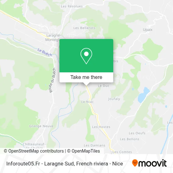 Inforoute05.Fr - Laragne Sud map
