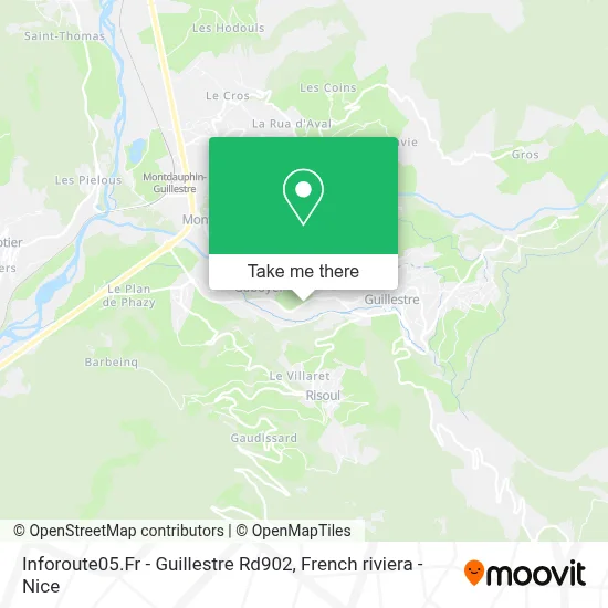 Inforoute05.Fr - Guillestre Rd902 map