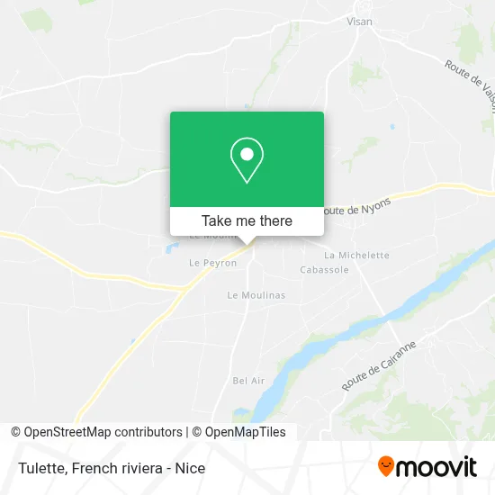 Tulette map