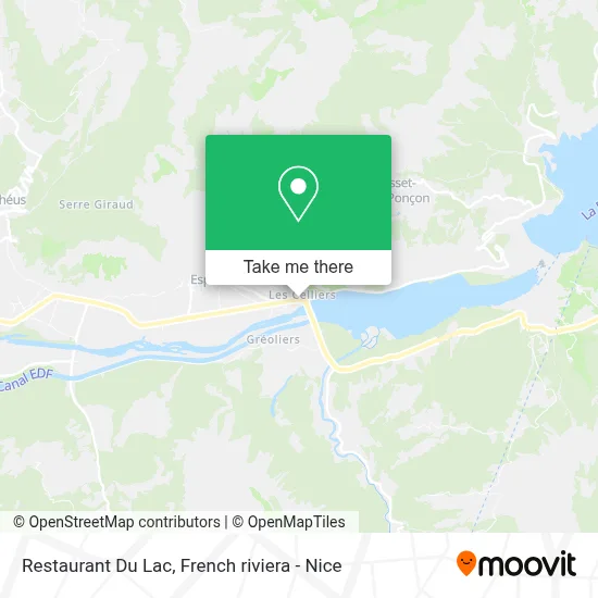 Restaurant Du Lac map